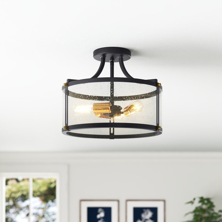 Farmhouse semi online flush mount light